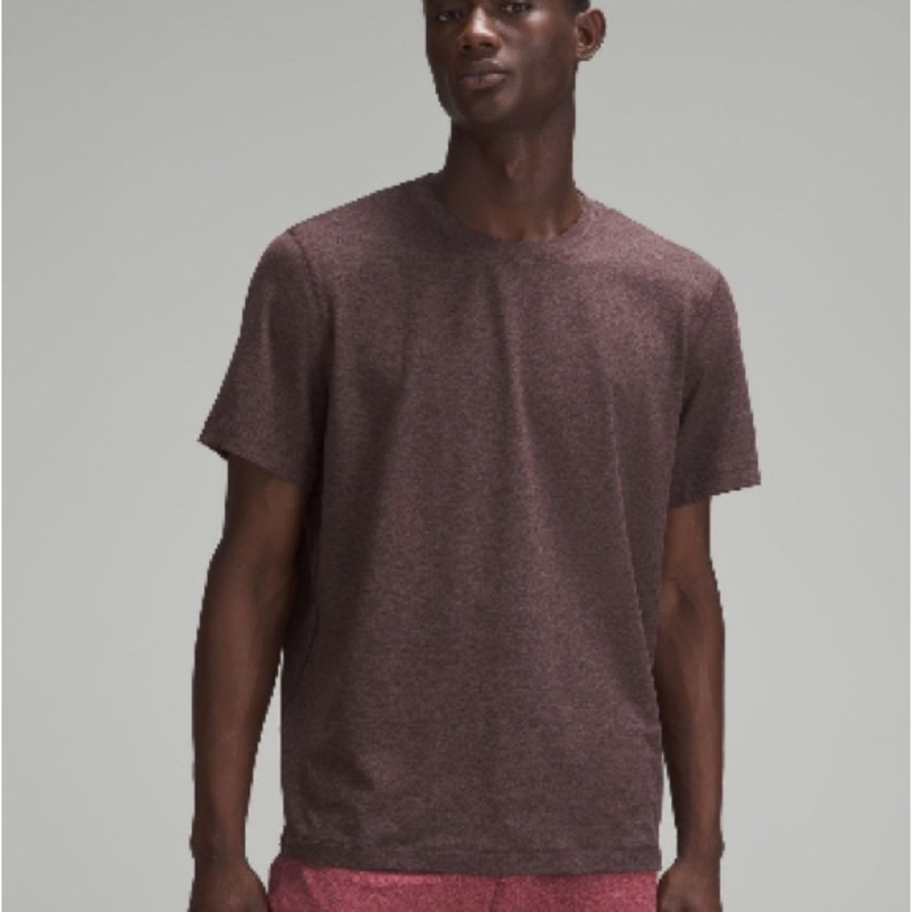 Men's Lululemon Soft Jersey Short Sleeve T-Shirt - heathered dark espresso (L)